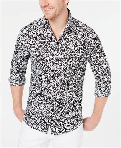 what size is michael kors medium shirt|Michael Kors men's stretch shirt.